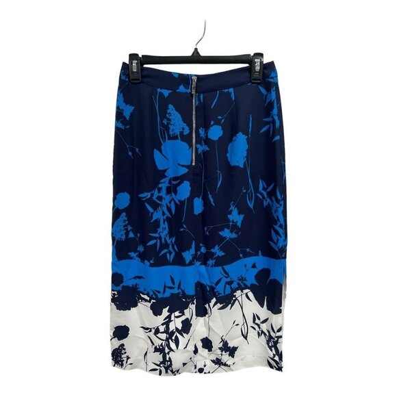TED BAKER SELAAH Bluebell Side Slit Midi Skirt Blue - Picture 7 of 7